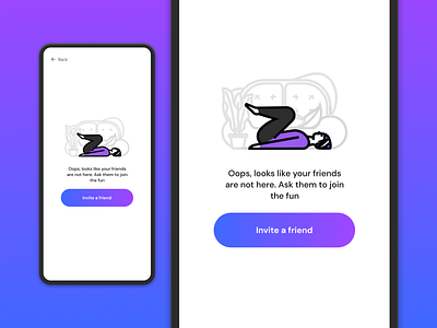 Invite Screen for an App dailyui design figma invite screen ui uiux