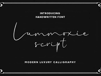 Lummoxie fonts graphic design handwritting illustration typography