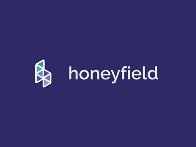 Honeyfield logo animation animating animation comb cool cool logo designer graphic design honey logo logoanimation purple purplelogo