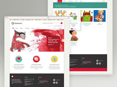 Flamboyant Website branding graphic design ui