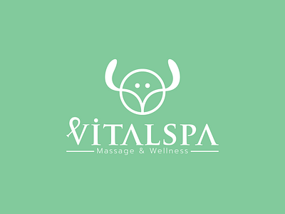 VITALSPA LOGO DESIGN abstract logo beauty logo branding icon logo logo creation logo design logo folio logo mark logo type message logo minimal logo minimalist modern logo multi design spa logo vector logo victor vitalspa logo wellness logo