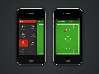 Live Football Application mobile ui ux