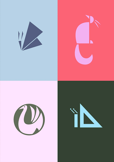 Animal logo marks graphic design illustration logo