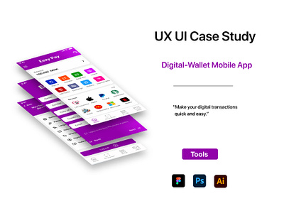 Digital Wallet Case Study app case study design digital wallet mobile app ui ux ux design