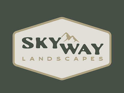 Skyway Landscapes Branding landscapes landscaping logo logodesign mountains skyway