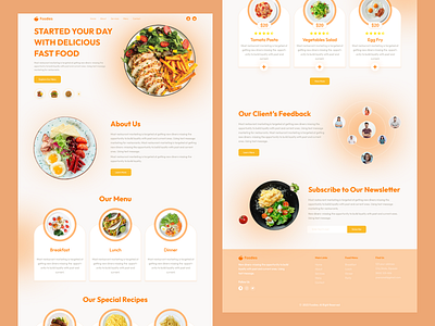 Foodies-Restaurent-landing-page-design-5 branding chef cuisine design food graphic design hospitality landing page logo menu online booking reservations restaurant services special occasions table ui ux vector website