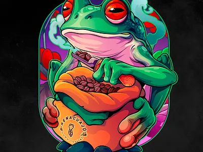 Renacuajo Coffee Roaster art design character digital art illustration illustrator