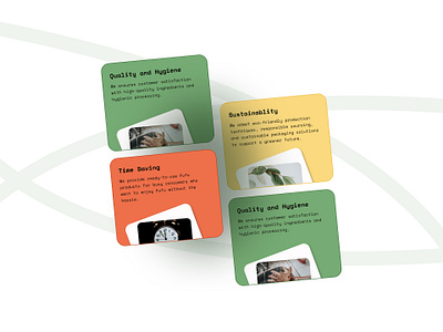 The fufu factory - Cards cards design illustration landing page ui design