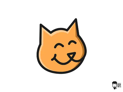 The Good Cat Logo Design animal animal logo cat cat face cat food cat logo cats cute cat face cute yellow cat design flat graphic design icon illustration kitty logo pet pet logo pet shop logo vector