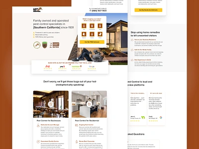 Lloyd Pest Control | Landing Page Design conversion rate optimization cro cro design cro strategy design figma graphic design landing page landing page design