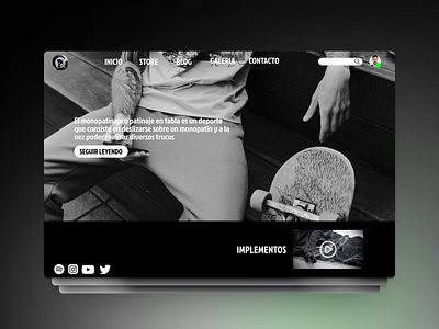 SKATE WEB BLOG figma graphic design skate web ui ui ux web web design