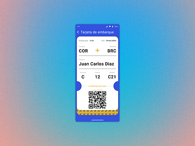 #️⃣0️⃣2️⃣4️⃣ Boarding Pass - Flybondi figma flybondi phone prototype ui ux uxuidesigner