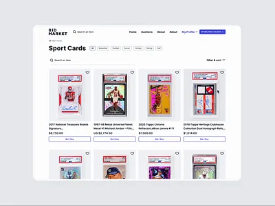 Collectibles Marketplace Bidding Web App Platform animation app bidding biddingplatform bids checkout design interface logo motion graphics payment profile ui user interface ux uxui web webapp