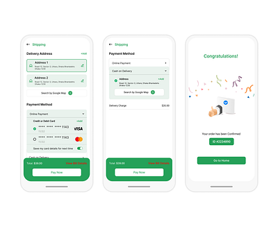 Shipping Mobile App UI Kits online grocery store ui