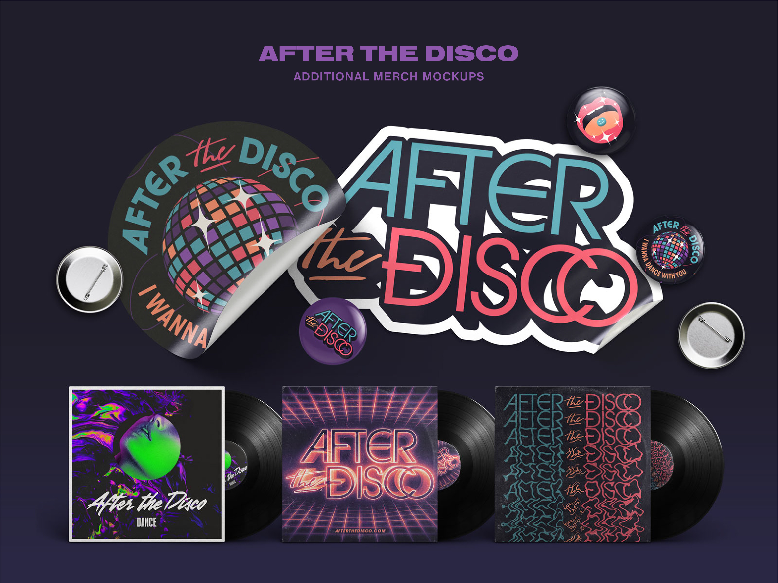 After the Disco - Brand Identity 70s 80s avant garde gothic band logo brand identity branding logo logo design music nostalgic retro romantic synth pop synthwave
