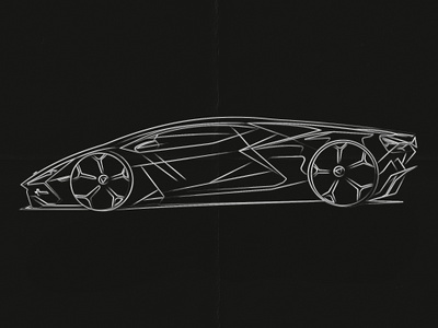 Lamborghini Revuelto Sketch car design car designer carros design designer esboço esportivo lamborghini photoshop revuelto sketch sketch sketch car vector