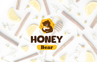 Honey Logo branding cute graphic design honey illustrarion logo