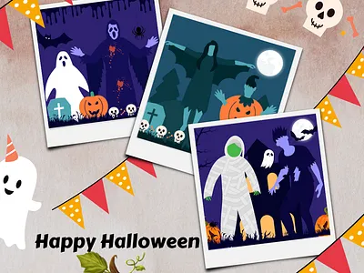 Happy Halloween celebration halloween happy happy halloween icon set icons illustrations vectors