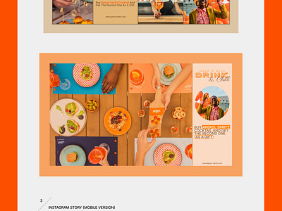 APEROL Redesign Concept banners branding instagram story ui ux web