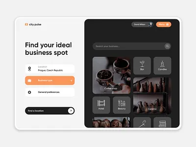 B2C Desktop Guide to Discover Your Perfect Spot app design business design filters interface product design product minimal properties property saas search startup ui ui ux ux ux design web app web design