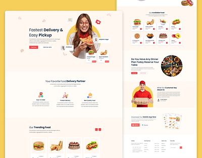 Food Delivery App | Website foodapp fooddelivery onlinefoodordering orderonline restaurantdelivery uiux webdesign webdevelopment