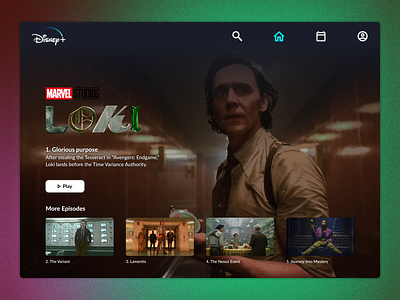 #️⃣0️⃣2️⃣5️⃣ TV App - Disney+ desktop disney figma prototype ui ux uxuidesigner