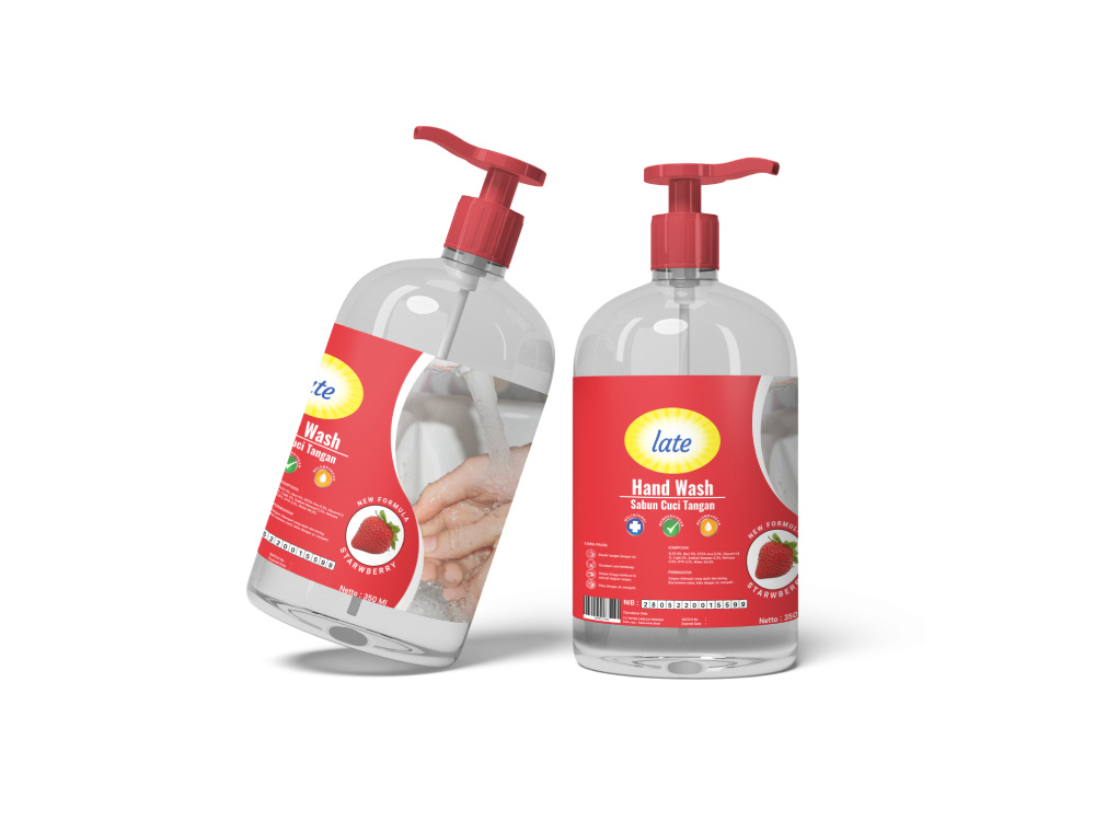 Late Hand Wash Label Design by San on Dribbble