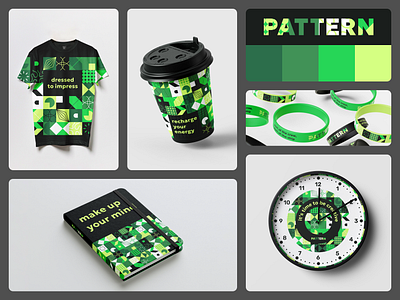 Pattern – Brand Identity brand branding clean design green identity pattern