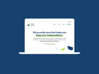 United Healing Network branding ui ux website design