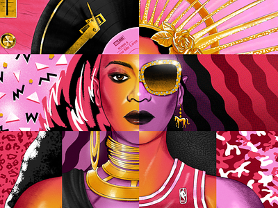 Beyonce “Renaissance” artist artwork beyonce collage cover art design digital art illustration music photoshop procreate