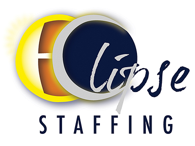 Eclipse Staffing logo branding colorful creative design graphic design logo staffing