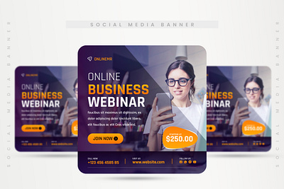 Social media banner, facebook, instagram agency banner business creative digital facebook banner graphic design instagram banner marketing minimal posts professional promotional social media ui ux web banner webinar