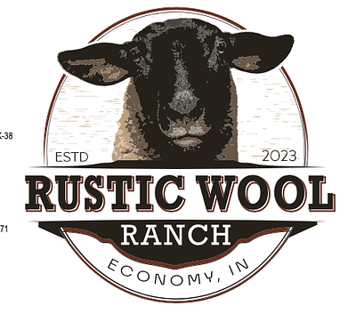 Rustic Wool Ranch Logo design animal design branding colorful farms graphic design illustration logo design ranch typography