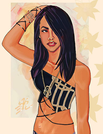 Aaliyah graphic design