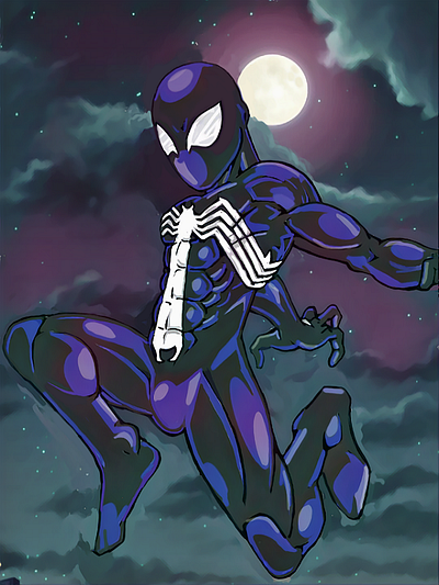 Spider-Man (Venomous) graphic design illustration