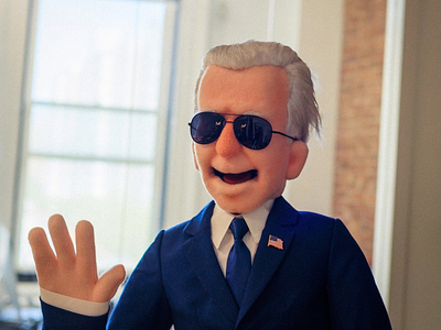 Joe Biden puppet animation character design motion graphics puppet puppets