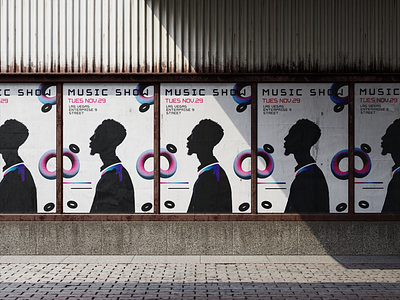 Music Poster branding design graphic design illustration logo music photoshop poster show vector