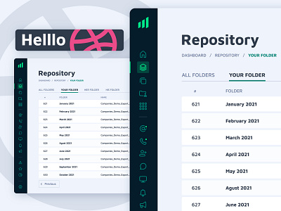 Helllo Dribbble <3 I mean... Hello Word!!! app application closeup desktop desktop app dribbble figma hello word interface design michal stopa michal stopa ux navigation repository ui ui design uxui