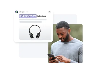 Personalizing Back in Stock Notification animation ecommerce message messaging mobile onesignal personalization