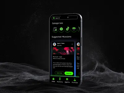 App concept - agency work (nda) animation app branding design graphic design illustration logo ui ux vector