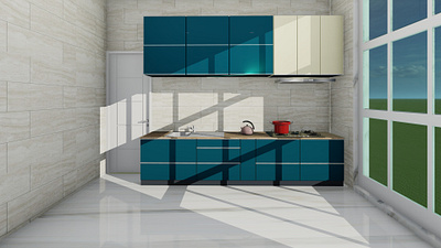 Smart Kitchen 3d visualization