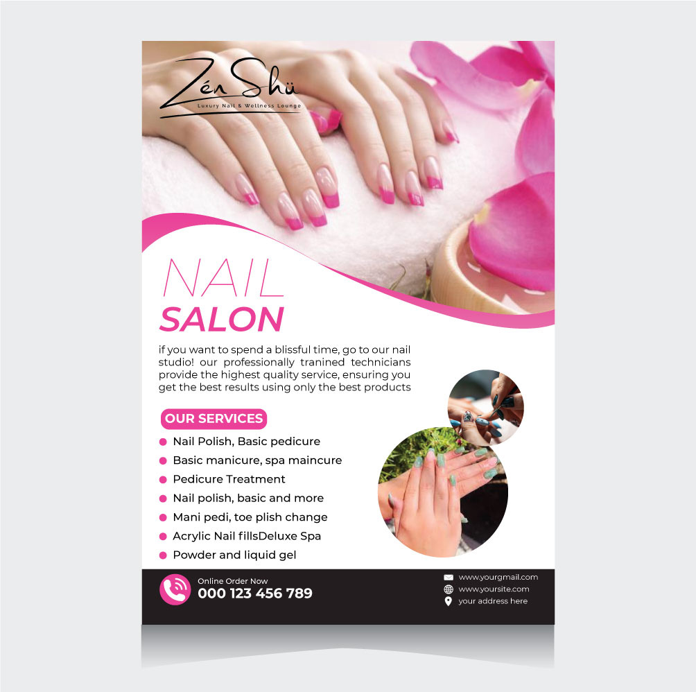 Nail Salon Flyer Design by Creative Focuse on Dribbble