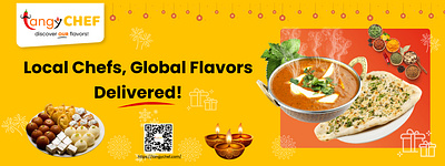 Tangychef Banner Design 3d branding graphic design logo ui