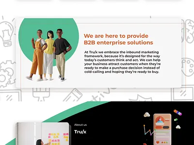 Tru/x landing page - concept animation app branding design graphic design illustration logo ui ux vector