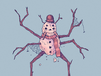 Inktober day 20: Frost art cartoon character character design design drawing illustration inktober insect snowman