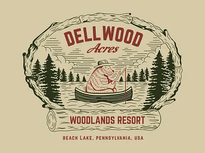 Dellwood Acres Hat Design branding clothing designs design graphic design hat design illustration logo typography vector