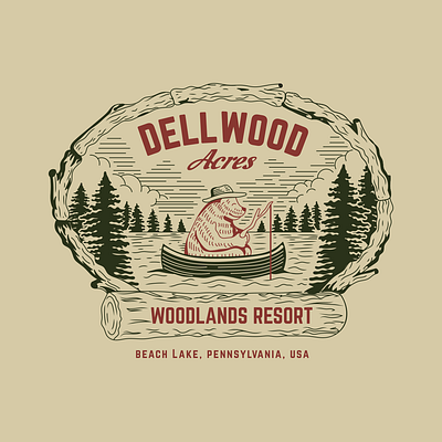 Dellwood Acres Hat Design branding clothing designs design graphic design hat design illustration logo typography vector