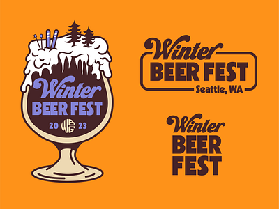 Winter Beer Fest Graphic Assets beer design branding logo design seattle beer washington beer