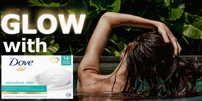 Dove Soap advertisement dove soap glowing effect graphic design marketing photoshop skincare