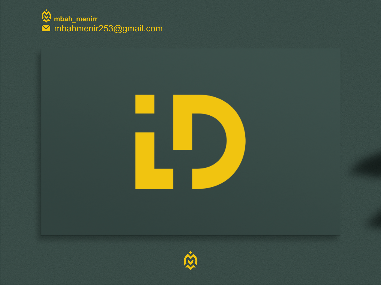 ID Monogram Logo Concept By Mbah_menirr On Dribbble